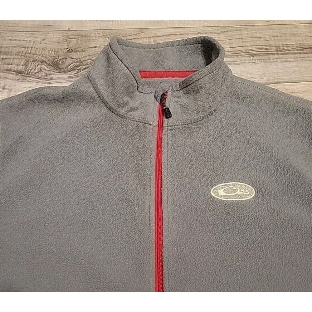 Drake Waterfowl‎ Fleece Youth 14 Gray 1/4 Zip Pullover